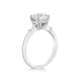 Luminesce Lab Grown 18ct White Gold 2 Carat Certified Diamond Solitaire Ring