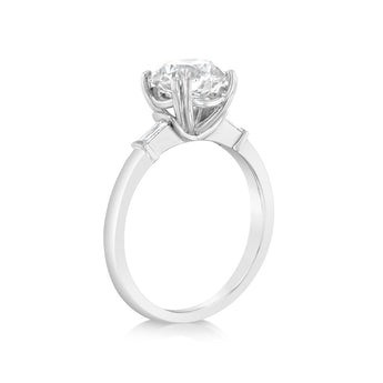 Luminesce Lab Grown 18ct White Gold 2 Carat Certified Diamond Solitaire Ring