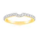 Luminesce Lab Grown 40pt Diamond Eternity Curve in 18ct Yellow Gold