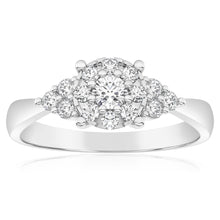 Load image into Gallery viewer, Luminesce Lab Grown 40pt Diamond Dress Ring in 9ct White Gold