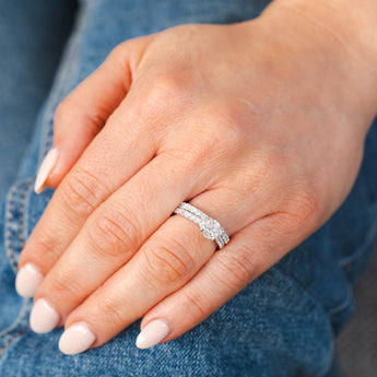 Luminesce Lab Grown 1Ct Diamond Bridal Set in 14ct White Gold