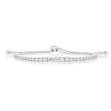 Load image into Gallery viewer, Luminesce Lab Grown 1.10 Carat Diamond Bracelet in 9ct White Gold