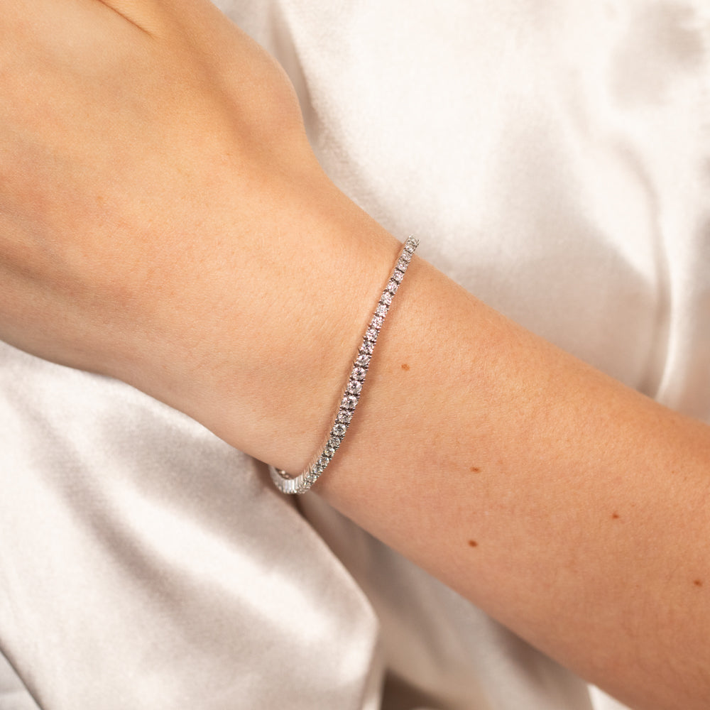 Luminesce Lab Grown 1.10 Carat Diamond Bracelet in 9ct White Gold