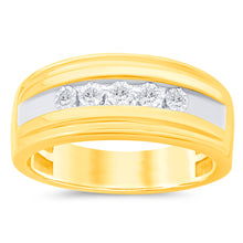 Load image into Gallery viewer, Luminesce Lab Grown Diamond Gents Ring in 9ct Yellow Gold