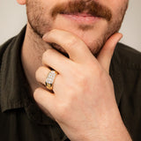 Luminesce Lab Grown 1 Carat Diamond Gents Ring in 9ct Yellow Gold