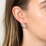 Luminesce Lab Grown 1/2 Carat Diamond Hoop Earrings in 9ct White Gold