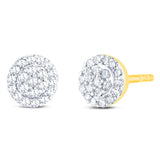 Luminesce Lab Grown 1/5 Carat Diamond Stud Earrings in 9ct Yellow Gold