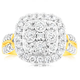 Luminesce Lab Grown 9ct Yellow Gold 1 Carat Diamond Ring