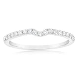 Luminesce Lab Grown 1/3 Carat Diamond Eternity Curve in 18ct White Gold