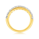 Luminesce Lab Grown Diamond 1 Carat Eternity Ring in 9ct Yellow Gold