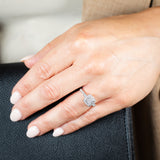 Luminesce Lab Grown 9ct White Gold 0.65 Carat Diamond Ring
