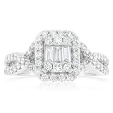 Luminesce Lab Grown 18ct White Gold 1 Carat Diamond Ring