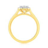 Luminesce Lab Grown 1/3 Carat Diamond Ring in 9ct Yellow Gold
