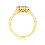 Luminesce Lab Grown 9ct Yellow Gold 1/2 Carat Diamond Ring