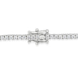 Luminesce Lab Grown 3 Carat Diamond Tennis Bracelet in Sterling Silver