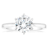 Luminesce Lab Grown 2 Carat Certified Diamond Solitaire Ring in 18ct White Gold