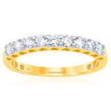 Luminesce Lab Grown 1/2 Carat Diamond Eternity Ring in 9ct Yellow Gold