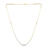 Luminesce Lab Grown 1 Carat Graduated Diamond 46cm Tennis Necklace in 9ct Yellow Gold