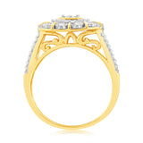 Luminesce Lab Grown 1/6 Carat Diamond Ring in 9ct Yellow Gold