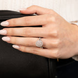 Luminesce Lab Grown 1 Carat Diamond Oval Bridal Set in 9ct White Gold