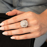 Luminesce Lab Grown 2 Carat Diamond Cluster Ring in 9ct Yellow Gold