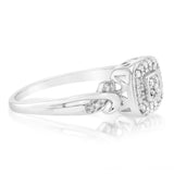 Luminesce Lab Grown 10 Diamonds Ring in Sterling Silver