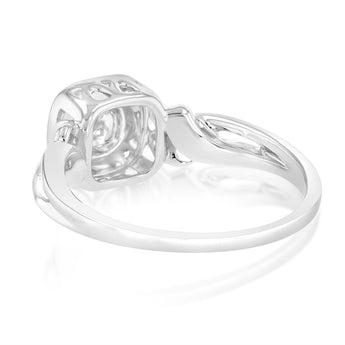 Luminesce Lab Grown 10 Diamonds Ring in Sterling Silver