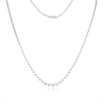 Luminesce Lab Grown 9ct White Gold 3 Carat Diamond Necklace