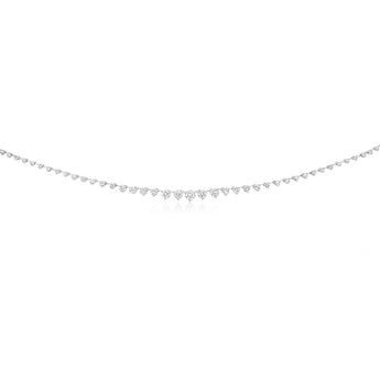 Luminesce Lab Grown 9ct White Gold 3 Carat Diamond Necklace