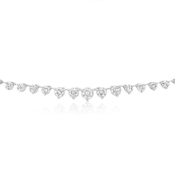 Luminesce Lab Grown 9ct White Gold 3 Carat Diamond Necklace