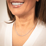 Luminesce Lab Grown 9ct White Gold 3 Carat Diamond Necklace