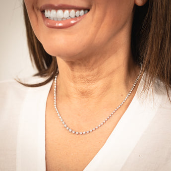 Luminesce Lab Grown 9ct White Gold 3 Carat Diamond Necklace
