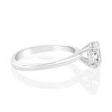 Luminesce Lab Grown 1 Carat Certified Oval Ring in 18ct White Gold