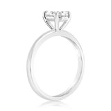 Luminesce Lab Grown 1 Carat Certified Oval Ring in 18ct White Gold