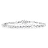 Luminesce Lab Grown 3 Carat Diamond Tennis Bracelet in 9ct White Gold