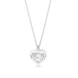 Luminesce Lab Grown 1/6 Carat Diamond Heart Pendant in Sterling Silver