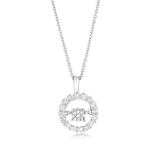 Load image into Gallery viewer, Luminesce Lab Grown 0.40 Carat Diamond Circle Pendant in Sterling Silver