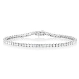 Luminesce Lab Grown 3 Carat Diamond Tennis Bracelet in 9ct White Gold