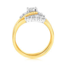 Load image into Gallery viewer, Luminesce Lab Grown 0.35 Carat Diamond Bridal Set in 9ct Yellow Gold