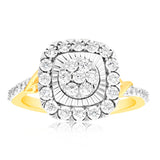 1/10 Carat Luminesce Lab Grown Diamond Ring In 9ct Yellow Gold