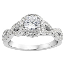 Load image into Gallery viewer, 14ct White Gold Luminesce Lab Grown 1.20 Carat Diamond Ring SIZE N½