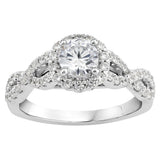 Luminesce Lab Grown 10ct White Gold 1.30 Carat Diamond Ring SIZE N½