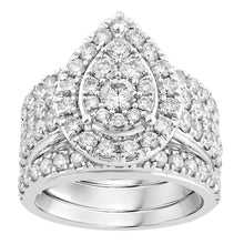 Load image into Gallery viewer, 10ct White Gold Luminesce Lab Grown 2.95Carat Diamond Ring SIZE N½