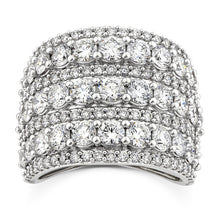 Load image into Gallery viewer, 10ct White Gold Luminesce Lab Grown 3.95 Carat Diamond Ring SIZE N½