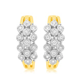 Luminesce Lab Grown 0.15Ct Diamond Hoop Earring in 9ct Yellow Gold