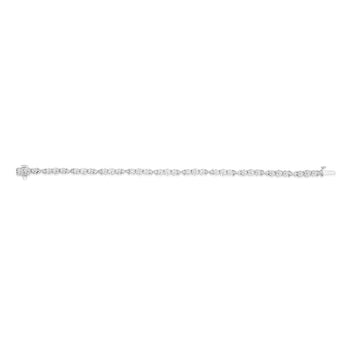 Luminesce Lab Grown Sterling Silver Tennis 0.04 Carat Diamond Bracelet