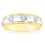 Luminesce Lab Grown 1/10 Carat Diamond Ring in 9ct Yellow Gold