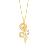 Luminesce Lab Grown 9ct Yellow Gold 1/5 Carat Dragon Diamond Pendant