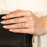 Luminesce Lab Grown 1 Carat Eternity Curve Diamond Ring in 18ct Yellow Gold