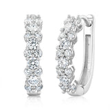 Luminesce Lab Grown 1 Carat Diamond Hoop Earrings in Sterling Silver